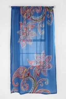 Sketch Paisley Flowers Curtain