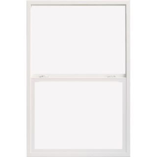 ThermaStar by Pella 10 Series Vinyl Double Pane Annealed New Construction Single Hung Window (Rough Opening: 24 in x 38 in; Actual: 23.5 in x 37.5 in)