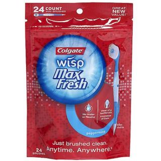 Colgate Wisp Max Fresh Peppermint Mini Brushes, 24 count