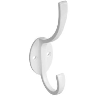 Stanley National Hardware 5 1/2 in. White Modern Coat and Hat Hook V8009 5 1/2 C/H HKWHT MO