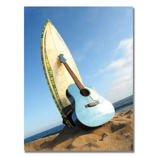 Fender Acoustic Surf Canvas Art   Fitness & Sports   Family