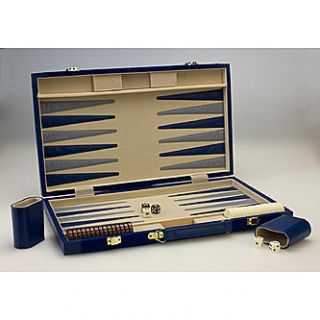 Sterling Games 10 BACKGAMMON NAVY BLUE SUEDE   Toys & Games   Family