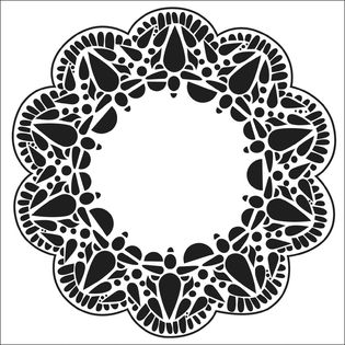 Crafters Workshop Templates 6X6 Deco Doily   Home   Crafts