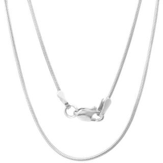 Sterling Essentials Sterling Silver 24 inch Diamond Cut Snake Chain