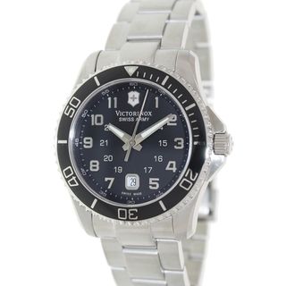 Victorinox Swiss Army Mens 241436 Silver Stainless Steel Swiss Quartz