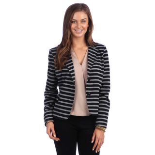 Shop the Trends Womens Long Sleeve Blazer with Open Front Design and
