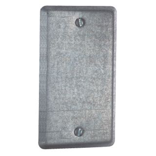 STEEL CITY 1 Gang Rectangle Metal Electrical Box Cover