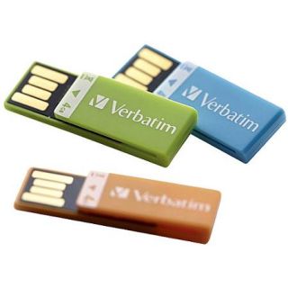 Verbatim 4GB Clip It USB Drive, 3pk