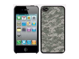 Apple iPhone 4 4S 4G Black 4B92 Hard Back Case Cover Color Gray Camouflage Design