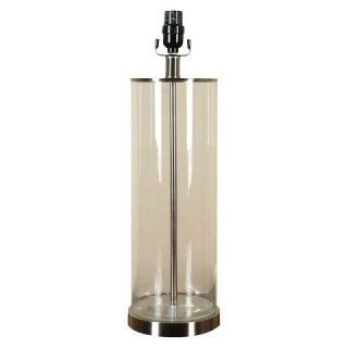 Threshold™ Fillable Glass Lamp Base   Clear Large (Includes CFL Bulb