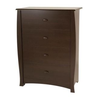South Shore Furniture Beehive 42 1/2 in x 31 1/2 in 4 Drawer Chest in Espresso 3619034