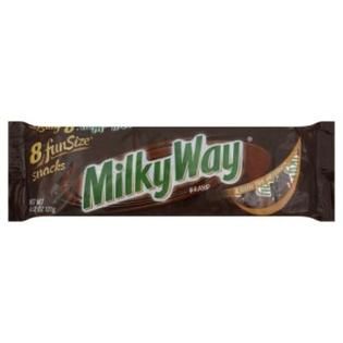 Milky Way Candy Bars, Fun Size Snacks, 8 bars [4.62 oz (131 g)]   Food