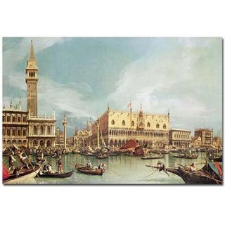 Trademark Art "The Molo, Venice" Canvas Art by Canaletto