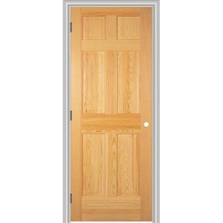 ReliaBilt Prehung Solid Core 6 Panel Pine Interior Door (Common: 30 in x 80 in; Actual: 31.562 in x 81.688 in)