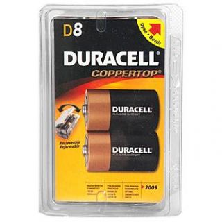 Duracell CopperTop D Alkaline Batteries, 8 pk.   Tools   Electricians