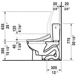 Duravit D Code Elongated Toilet Bowl