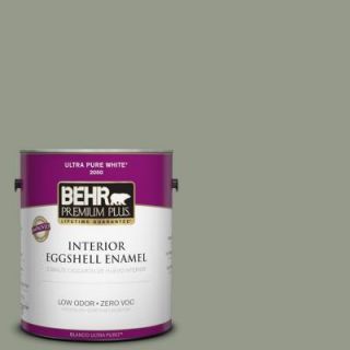 BEHR Premium Plus 1 gal. #PMD 56 Laurel Leaf Zero VOC Eggshell Enamel Interior Paint 240001