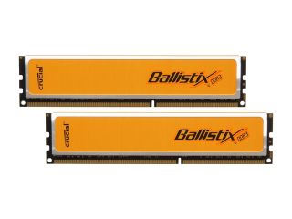 Crucial Ballistix 4GB (2 x 2GB) 240 Pin DDR3 SDRAM DDR3 1600 (PC3 12800) Desktop Memory Model BL2KIT25664BN1608