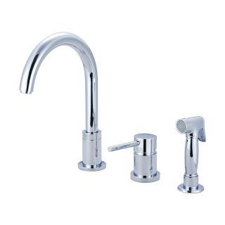 Pioneer Industries Motegi Polished Chrome 1 Handle High Arc Kitchen Faucet with Side Spray