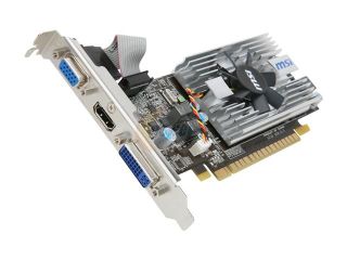Open Box: MSI GeForce GT 430 (Fermi) DirectX 11 N430GT MD1GD3/LP 1GB 128 Bit DDR3 PCI Express 2.0 x16 HDCP Ready Low Profile Video Card