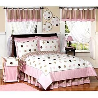 Sweet Jojo Designs   Mod Dots Collection 3pc Full/Queen Bedding Set