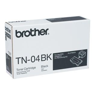 Brother  TN 04BK LBR 04BK T Toner Cartridge, Black