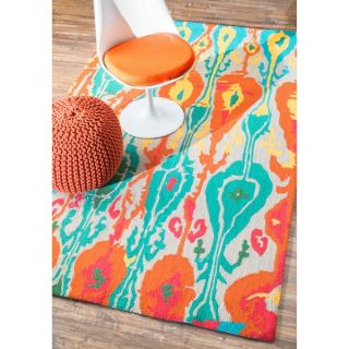 nuLOOM Handmade Modern Indoor/ Outdoor Multi Ikat Rug (5 x 8)