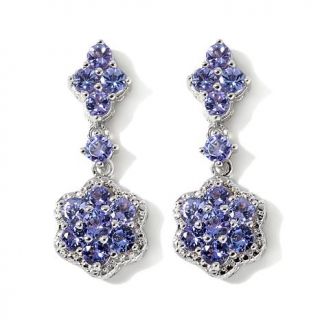 Colleen Lopez "Bouquet of Brilliance" 2.40ct Tanzanite Sterling Silver Floral D   7742498
