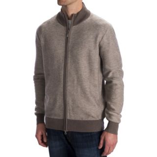 Toscano Diagonal Weave Cardigan Sweater (For Men) 5184T 39