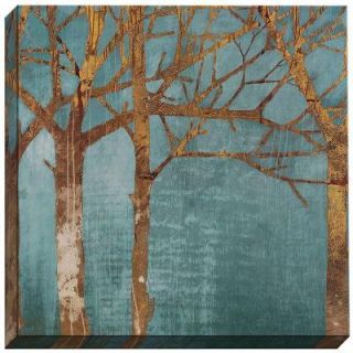 Home Decorators Collection 32 in. x 32 in. "Golden Day Turquoise" by Katherine Lovell Printed Canvas Wall Art 8318800730