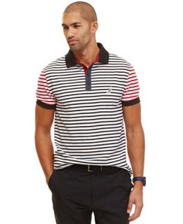Nautica Mens Slim Fit Striped Polo Shirt   Polos   Men