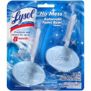 Lysol No Mess Automatic Ocean Fresh Scent Toilet Bowl Cleaner 2.82