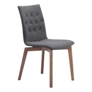 ZUO Orebro Fabric Chair in Graphite (Set of 2) 100071