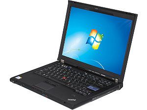 Refurbished: Lenovo ThinkPad T400 14" Notebook with Intel Core 2 Duo 2.20Ghz, 2GB RAM, 160GB HDD, DVD CDRW, Windows 7 Professional 32 Bit + MS Office 365 30 Day Trial (Pre Installed) 18 month warranty