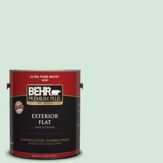 BEHR Premium Plus 1 gal. #M410 1 Jade Mist Flat Exterior Paint 405001