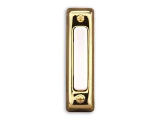 Heathco 711P A 1 x 6 x 2.75 Wired Doorbell   Brass
