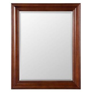 Home Decorators Collection Brexley 32 in. x 26 in. Framed Wall Mirror in Warm Chestnut BXCM2632