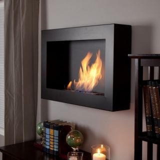 Anywhere Fireplace Soho Black Satin Indoor Fireplace