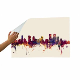 Denver Colorado Skyline Wall Mural by Americanflat