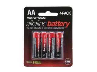 Monoprice AA Alkaline Battery, 4 Pack