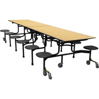 Mobile Folding Cafeteria 12 Stool Table by Palmer Hamilton