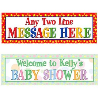 Personalized Any Message Celebration Banner, 6', Pastel