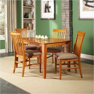 Atlantic Furniture Shaker 42" x 78" Butterfly Dining Table in Caramel Latte   79467 78157 KIT