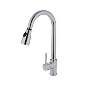 Nantucket Sinks Single Handle Pull Down Gooseneck Kitchen Faucet