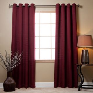 Aurora Home Square Quilted Grommet Top 84 inch Curtain Pair   13103195