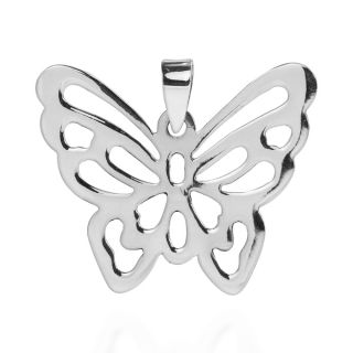 Exquisite See Thru Butterfly .925 Silver Pendant (Thailand)   17096936