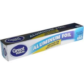 Great Value Aluminum Foil, 180 sq ft