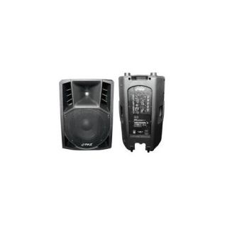 PylePro   PPHP156A   1200 Watts 15" Powered 2 Way Plastic Molded PA Speaker With Wheels For Easy Transport