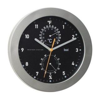 Bai Design 736.W Designer Weather Station Wall Clock