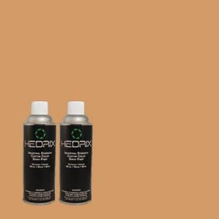 Hedrix 11 oz. Match of 2A19 5 Dark Camel Gloss Custom Spray Paint (2 Pack) G02 2A19 5